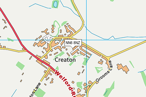 NN6 8NZ map - OS VectorMap District (Ordnance Survey)