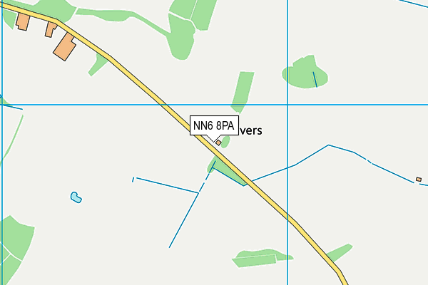 NN6 8PA map - OS VectorMap District (Ordnance Survey)