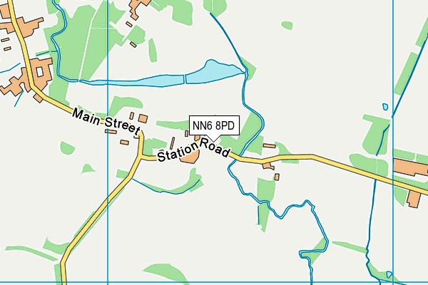 NN6 8PD map - OS VectorMap District (Ordnance Survey)