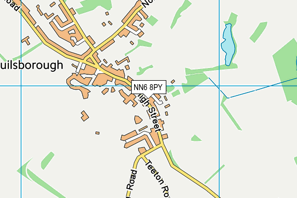 NN6 8PY map - OS VectorMap District (Ordnance Survey)