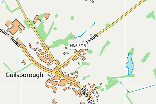 NN6 8QB map - OS VectorMap District (Ordnance Survey)