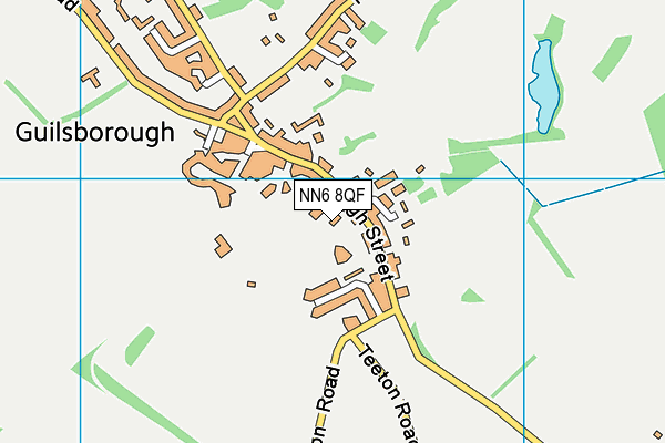 NN6 8QF map - OS VectorMap District (Ordnance Survey)