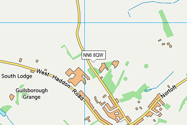 NN6 8QW map - OS VectorMap District (Ordnance Survey)