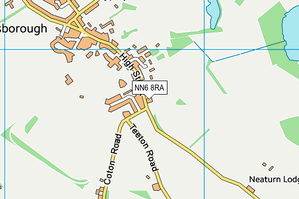 NN6 8RA map - OS VectorMap District (Ordnance Survey)