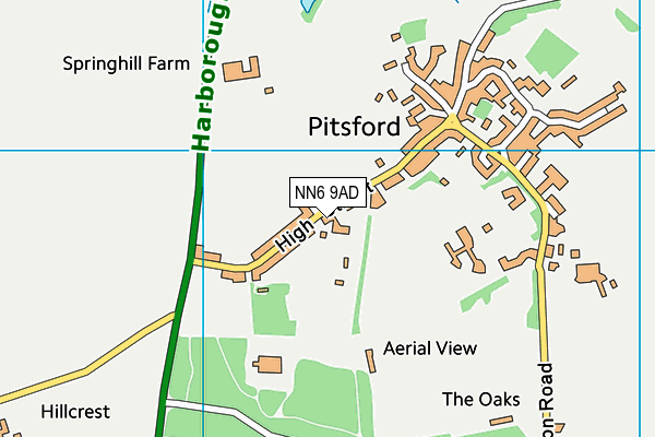 Pitsford Sports Field map (NN6 9AD) - OS VectorMap District (Ordnance Survey)