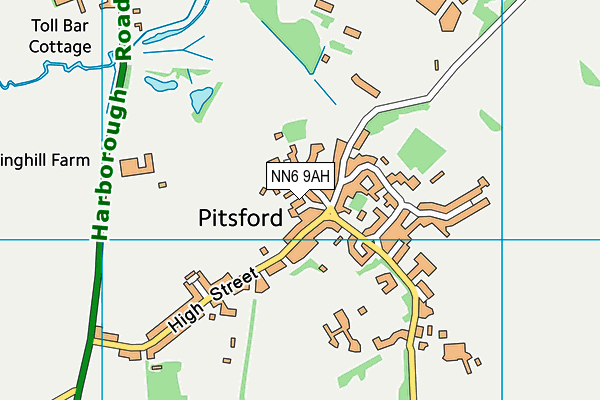 NN6 9AH map - OS VectorMap District (Ordnance Survey)