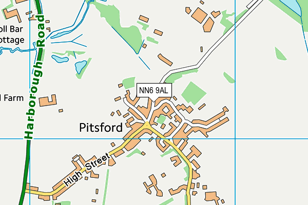 NN6 9AL map - OS VectorMap District (Ordnance Survey)