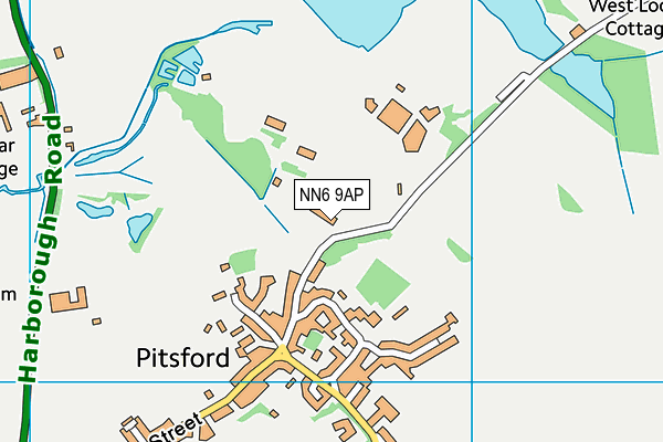 NN6 9AP map - OS VectorMap District (Ordnance Survey)