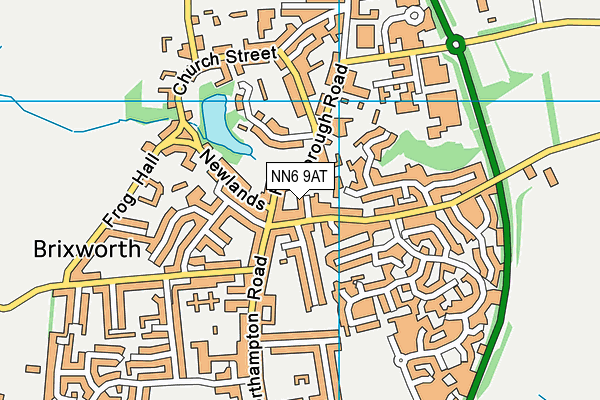 NN6 9AT map - OS VectorMap District (Ordnance Survey)