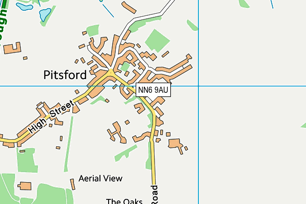 Pitsford Primary School map (NN6 9AU) - OS VectorMap District (Ordnance Survey)