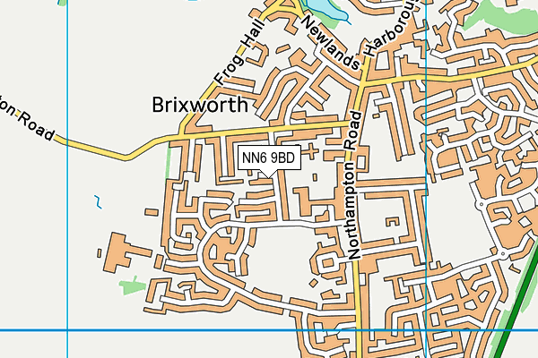 NN6 9BD map - OS VectorMap District (Ordnance Survey)
