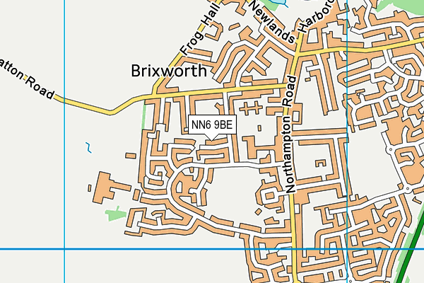NN6 9BE map - OS VectorMap District (Ordnance Survey)