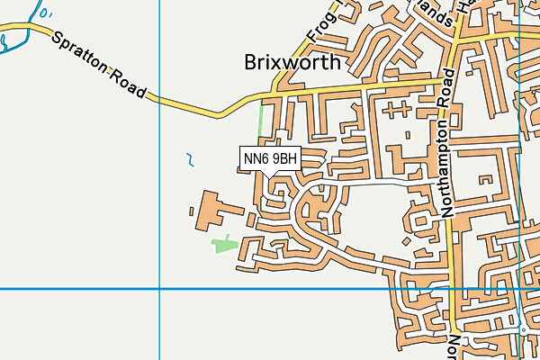 NN6 9BH map - OS VectorMap District (Ordnance Survey)