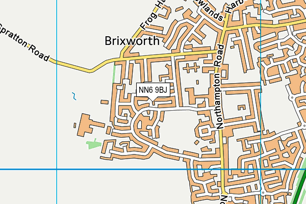 NN6 9BJ map - OS VectorMap District (Ordnance Survey)