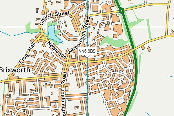 NN6 9BS map - OS VectorMap District (Ordnance Survey)