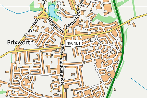 NN6 9BT map - OS VectorMap District (Ordnance Survey)