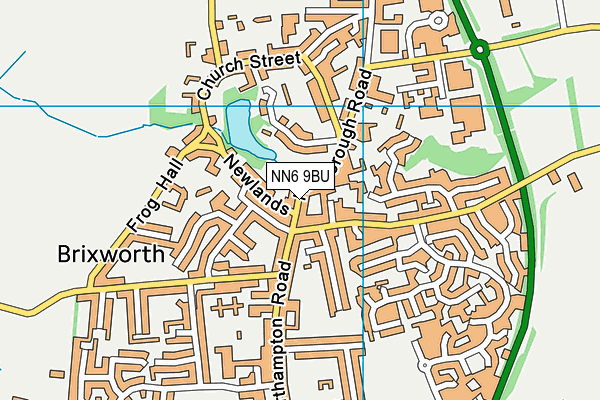 NN6 9BU map - OS VectorMap District (Ordnance Survey)