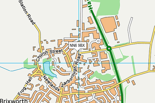 NN6 9BX map - OS VectorMap District (Ordnance Survey)