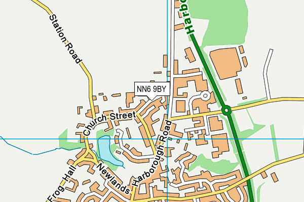 NN6 9BY map - OS VectorMap District (Ordnance Survey)