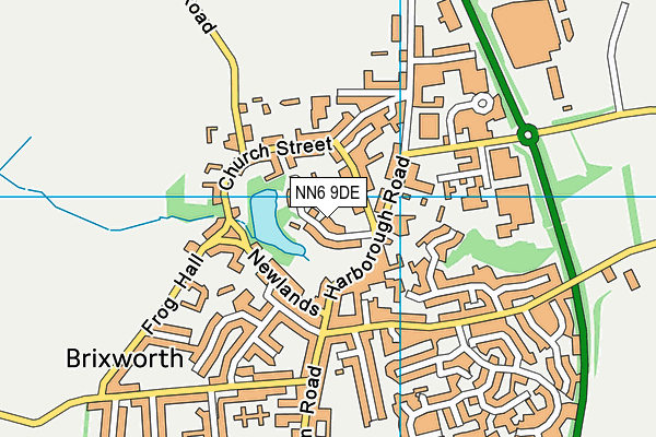 NN6 9DE map - OS VectorMap District (Ordnance Survey)