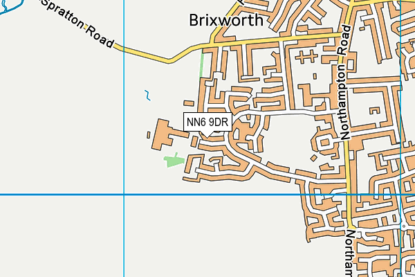 NN6 9DR map - OS VectorMap District (Ordnance Survey)