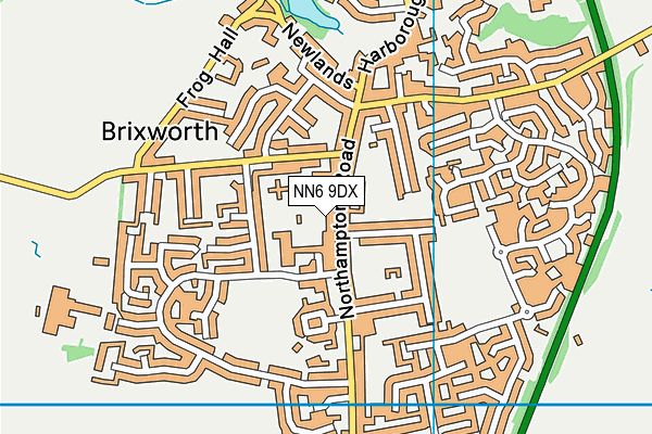 NN6 9DX map - OS VectorMap District (Ordnance Survey)