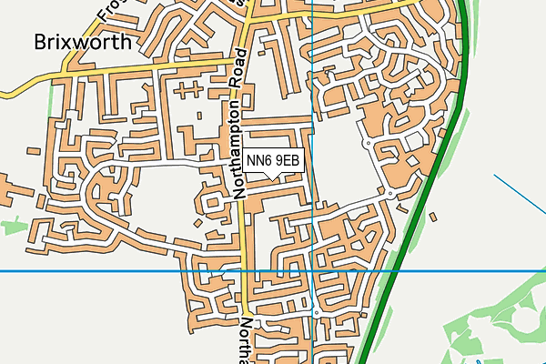 NN6 9EB map - OS VectorMap District (Ordnance Survey)
