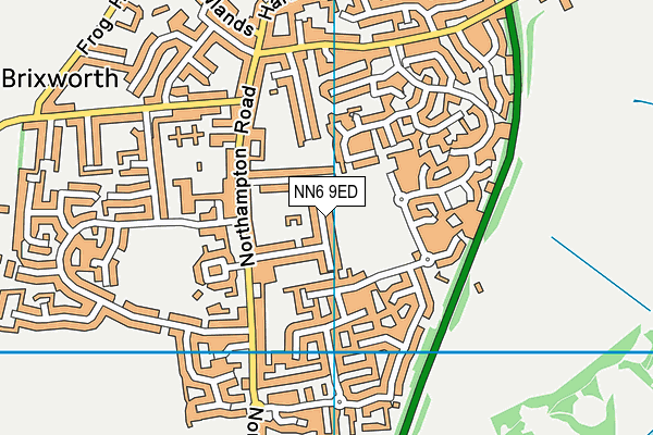 NN6 9ED map - OS VectorMap District (Ordnance Survey)