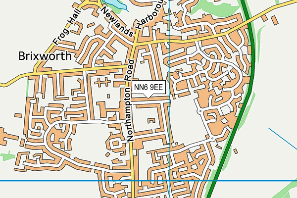 NN6 9EE map - OS VectorMap District (Ordnance Survey)