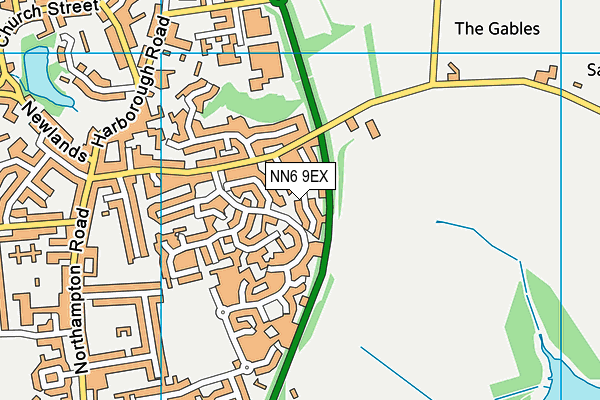 NN6 9EX map - OS VectorMap District (Ordnance Survey)
