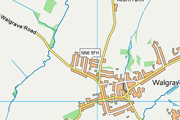 NN6 9FH map - OS VectorMap District (Ordnance Survey)