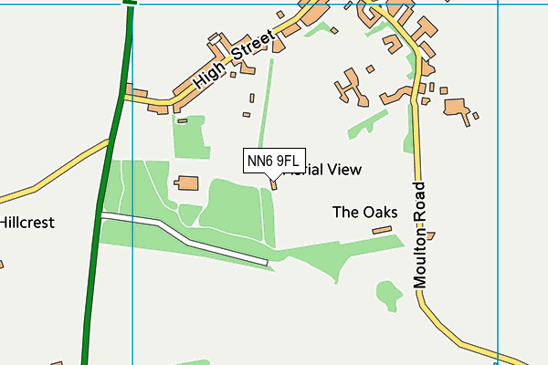 NN6 9FL map - OS VectorMap District (Ordnance Survey)