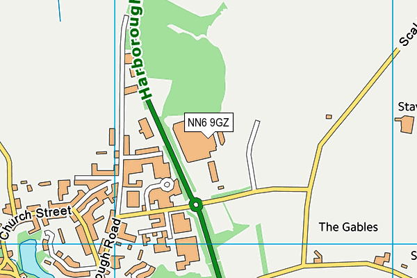 NN6 9GZ map - OS VectorMap District (Ordnance Survey)