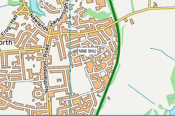NN6 9HU map - OS VectorMap District (Ordnance Survey)