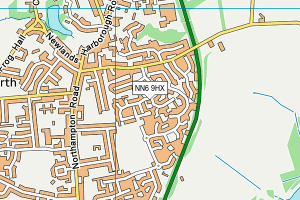 NN6 9HX map - OS VectorMap District (Ordnance Survey)