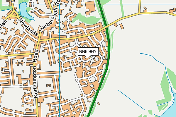 NN6 9HY map - OS VectorMap District (Ordnance Survey)
