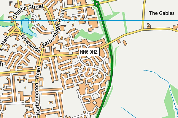 NN6 9HZ map - OS VectorMap District (Ordnance Survey)