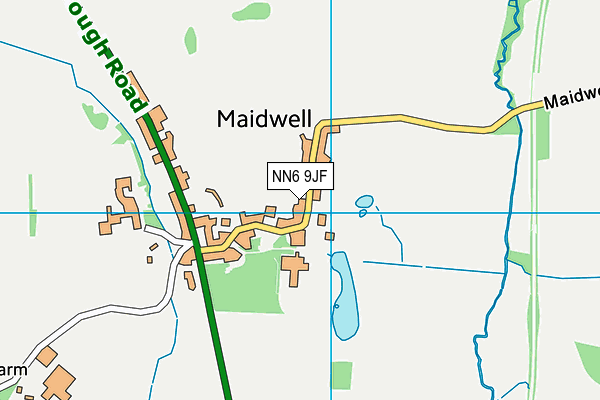 Maidwell Primary School map (NN6 9JF) - OS VectorMap District (Ordnance Survey)