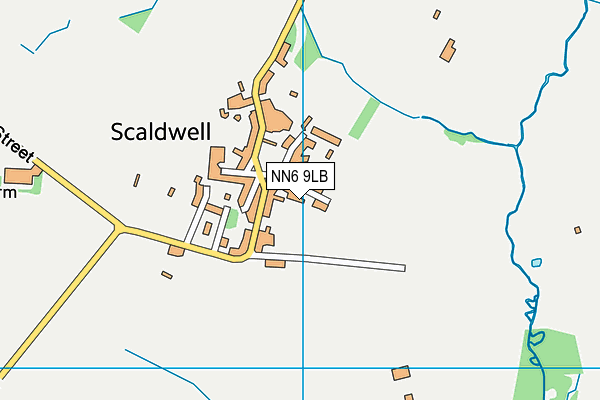 Scaldwell Playing Field map (NN6 9LB) - OS VectorMap District (Ordnance Survey)