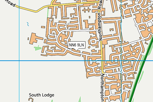 NN6 9LN map - OS VectorMap District (Ordnance Survey)
