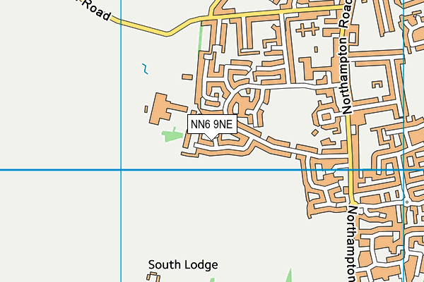 NN6 9NE map - OS VectorMap District (Ordnance Survey)