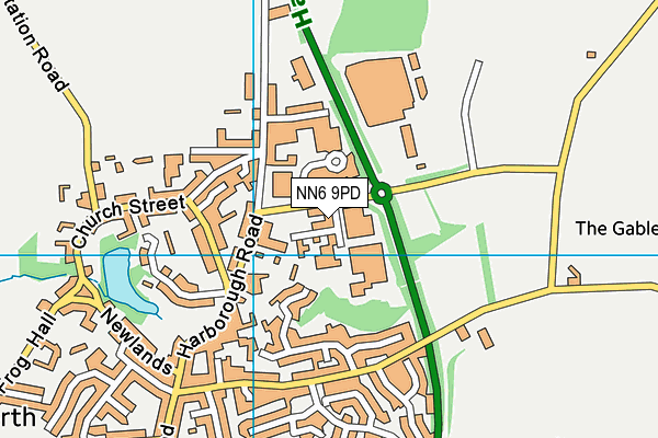 NN6 9PD map - OS VectorMap District (Ordnance Survey)