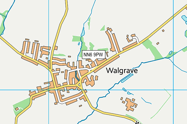 NN6 9PW map - OS VectorMap District (Ordnance Survey)