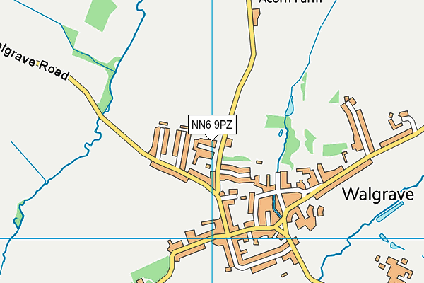 NN6 9PZ map - OS VectorMap District (Ordnance Survey)