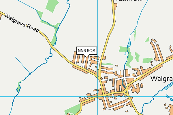 NN6 9QS map - OS VectorMap District (Ordnance Survey)
