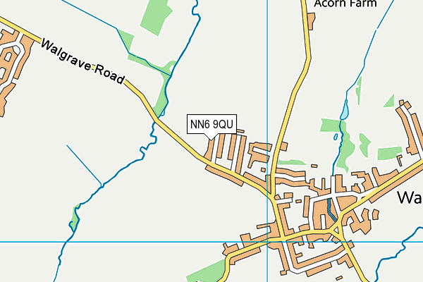 NN6 9QU map - OS VectorMap District (Ordnance Survey)