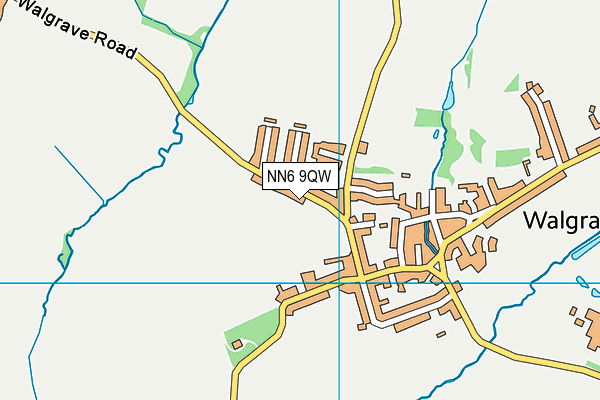 NN6 9QW map - OS VectorMap District (Ordnance Survey)