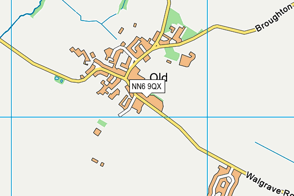 NN6 9QX map - OS VectorMap District (Ordnance Survey)