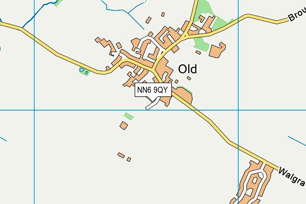 NN6 9QY map - OS VectorMap District (Ordnance Survey)