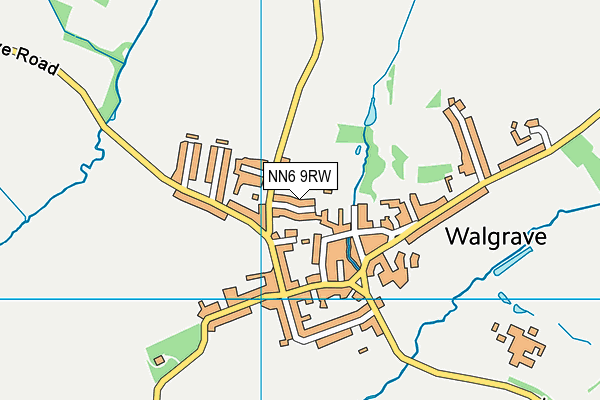NN6 9RW map - OS VectorMap District (Ordnance Survey)
